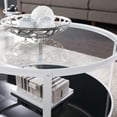thumbnail image 3 of SEI Furniture Vimmerly  Tempered Glass-Top Cocktail Table in Black-White, 3 of 5