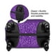 thumbnail image 2 of Balery Glitter Purple Funda de equipaje, fundas para maletas, elástica, lavable, protector de maletas, compatible con maletas de 18 a 32 pulgadas-X-Large, 2 of 7