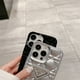 thumbnail image 3 of Funda De Teléfono De Lujo 3D Para iPhone 11 14 Plus 13 12 Pro Max PRADA Color Sólido Celosía Cubierta De Shell Diseñador Parachoques, 3 of 4