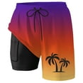 thumbnail image 4 of Kcolen Men Swim Trunks 7 Inch Elastic Waist Beach Board Shorts Stretchy Upf Swimming Trunks Liner Compression Summer Beach Swimming Shorts for Men, 4 of 4