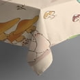 thumbnail image 3 of Red Mushroom Cartoon Light Pattern Rectangle Tablecloth 60"x84",Waterproof Polyester Rectangle Table Cloth, Wipeable Spillproof Polyester Tablecloth for Dining, Camping, Indoor and Outdoor, 3 of 5
