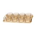 thumbnail image 3 of Bandeja para Servir Aperitivos de Frutas Macarena Plato Divisor de Postres 8 Tazones Marrones, 3 of 8
