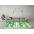 thumbnail image 3 of Ahgly Company Indoor Square Abstract Emerald Green Modern Area Rugs, 8' Square, 3 of 4