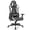 Black + White, variant on Gymax Gaming Chair Adjustable Swivel Racing Style Computer Office Chair White