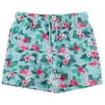 thumbnail image 4 of BCOOL 3-Pack Boys Swim Trunks Size 8, Quick Dry Swimming Shorts with Liner - Solid Blue, Tropical Print, 4 of 4