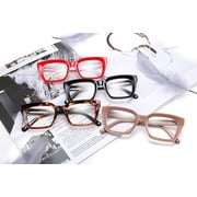 FEISEDY Classic Square Eyewear Non-prescription Thick Glasses Frame for Women B2461