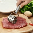 thumbnail image 2 of YeekTok Stainless Steel Beef Steak Pork Fish Meat Hammer Tenderizer Kitchen Tools 18cm / 7.09 inches, 2 of 9