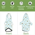 Uemuo Bee Flower for Winter Dog Hoodie Sweatshirts with Pockets Warm