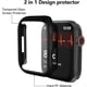 thumbnail image 2 of 5 Pack Case Compatible for Apple Watch Series 8 & Series 7 41mm with Tempered Glass Screen Protector, PC Hard Ultra-Thin Scratch Resistant Bumper Protective Cover for iWatch 41mm Accessories, 2 of 5