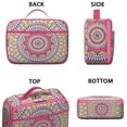 thumbnail image 3 of Boho Folk Insulated Tote Geometric Mandala Lightweight Compact with Front Pocket, 3 of 6