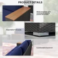 thumbnail image 4 of Patio Furniture 3-Seat PE Rattan Wicker Sofa Outdoor Patio Sofa with Cushions,Outdoor Sofa, 4 of 8