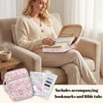 thumbnail image 4 of Pzuqiu Cross Love Print Bible Bags for Women Multi-Functional Quilted Bible Cover Scripture Book Cover Organizer Carrying Case Church Bag with Handle&Tags Christian Gifts, 4 of 7