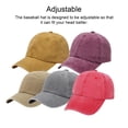 thumbnail image 2 of Cotton Baseball Cap Solid Color Dome Replacement Breathable Easy Matching Outdoor Adjustable Sunproof Hat Headgear Light Grey, 2 of 9