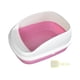 thumbnail image 3 of Caja de arena para gatos abierta, caja de arena elevada, contenedor de arena para gatos, caja de arena para mascotas, Rosa Grande, 3 of 9