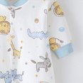 thumbnail image 6 of CAUYDY Preemie Girls Sleepers Fall Winter Newborn Pajamas for Boys Baby Long Sleeve Clothes Unisex Infant Jumpsuit 0-3M 6-9M 12-18M Sizes 3-6 Months,Light Blue, 6 of 6