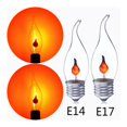 thumbnail image 6 of WRIBZD 4Pcs Flicker Flame Candle Light Bulb Flame Flicker Light Bulbs,Candle Bulb White Warm Chandelier Christmas Flickering Light, 6 of 6