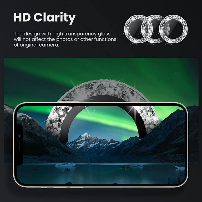 for iPhone 13 Pro - iPhone 13 Pro Max Camera Lens Protector, 9H Tempered Glass  Camera Cover Screen Protector Metal Individual Ring for iPhone 13Pro 6.1  inch iPhone 13 ProMax 6.7 inch 2021 