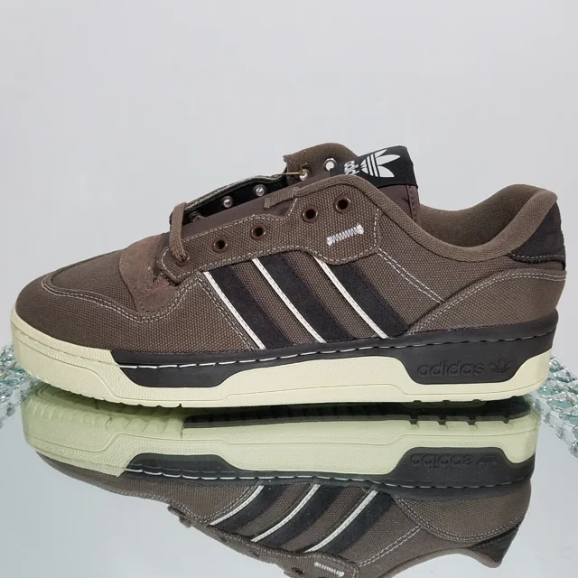Adi-das Rivalry Low - Men's Size 11.5 - Night Brown/Off White - IF7134