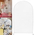 thumbnail image 4 of ANQIDI 78.74" Wedding Party Props Arch Backdrop Stand White Metal Mesh Stand Balloon Frame, 4 of 11