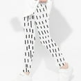 thumbnail image 5 of Zwiiyzr 3-8Y Girls Line Printed Pants High Waist Stretchy Soft Tights Kids Summer Leggings for School Wearing White, 5 of 6