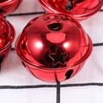 thumbnail image 3 of KAKOWELY 11Pcs Five-point Star Christmas Bells Mini Creative Shiny Rattle Bells Handmade Small Christmas Jingle Bell (10pcs 5cm Red Bells+10m Ribbon),1.97"X1.97"X1.97", 3 of 4