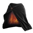 thumbnail image 1 of Mantón y abrigo de lana cálido con calefacción USB, manta calefactora eléctrica inteligente para el hogar, manta calefactora, invierno eléctrico negro, 1 of 5