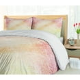 thumbnail image 5 of Ambesonne Peach Duvet Cover Sets, Vibrant Grunge Abstract, 2-Queen, Pink Orange Yellow, 5 of 7