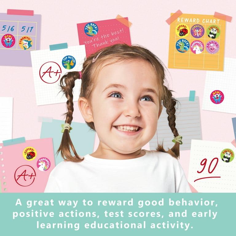 Encouragement Stickers for Kids 500 Pack - Little Green Workshops