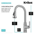 thumbnail image 5 of KRAUS Allyn Transitional Industrial Pull-Down Single Handle Kitchen Faucet in Spot-Free Stainless Steel, 5 of 7