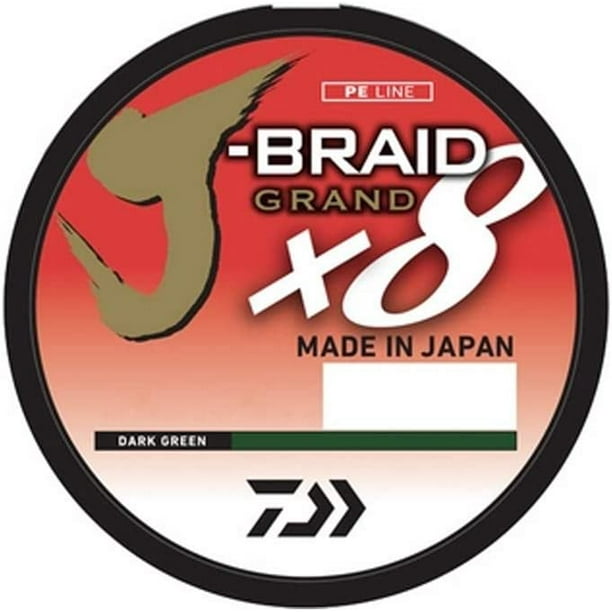 Daiwa J-Braid Grand x8 Dark Green Braided Line 