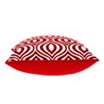 thumbnail image 3 of HomeRoots 334131 Housse de Coussin Rouge et Blanc 20 x 7 x 20 Po. avec Insert en Poly, 3 of 4
