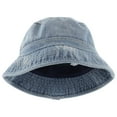 thumbnail image 1 of BRIGHTFUFU 1pc sombrero de cucharón sombrero de algodón retro denim gorra verano sombrero de sol al aire libre cabeza, 1 of 7