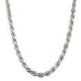 thumbnail image 6 of 925 Sterling Silver 8mm Diamond-cut Rope Chain 28 Inch, 6 of 7