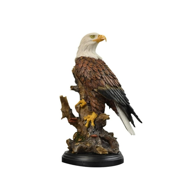 Estatua de águila Gloria escultura de resina 16x16cmx33cm adornos de centro de mesa