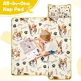 thumbnail image 4 of Cartoon Corgi Dog and Footprints Toddler Nap Mats for Kids Preschool,Sleeping Mat Bag or Kids,Toddler Sleeping Bag,Toddler Nap Mat or Daycare, 4 of 6