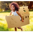 thumbnail image 3 of Casa de juegos con barco pirata para colorear, casa de cartón DIY para niños, manualidades divertidas de Halloween, excelente decoración, casa de juegos al aire libre para niños, niñas, niños pequeños, 3 of 5
