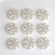 thumbnail image 3 of 0pcs Perla Diamante Flor Flatback Costura 2 piezas perfecl Adorno de diamantes de cristal., 3 of 8