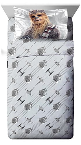 Star Wars Ep 8 Epic Poster Gray 4 Piece Full Sheet Set with Chewbacca & Stormtrooper