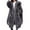 Dark Gray, variant on Women's Oversized Fluffy Faux Fur Coat Long Sleeve Hooded Winter Jacket with Pockets Warm and Stylish Outerwear