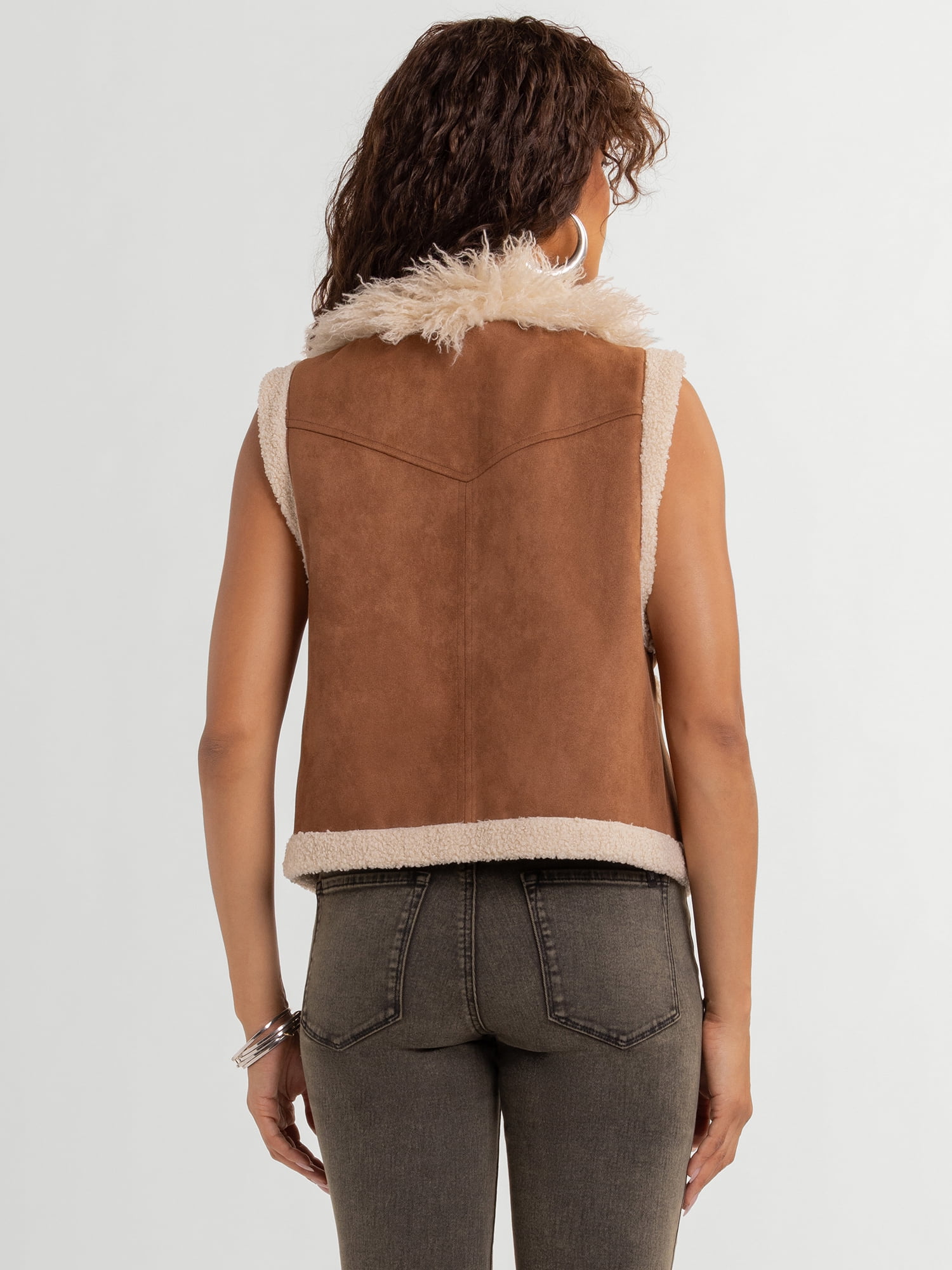 Jessica Simpson Women's Faux Shearling Vest, Sizes XS-XL