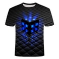 thumbnail image 1 of T-Shirt 3D Printed Simple Casual Men's T-Shirt 3D Digital Printing T-Shirt Swirl Pattern Men and Women Couple Tops, 1 of 2