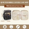 thumbnail image 7 of ZUXONGSY Crow Stained Glass Print Bible Cover Case for Women Portable Bible Carrier Large Handbag with Pen Slots Scripture Bag for Study, 7 of 7