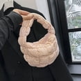 thumbnail image 1 of LHSHID Casual Quilted Hobos Bag Women Underarm Ruched Bags Luxury Designer Nylon Padded Small Handbags Soft Puffy Shopper Purses, 1 of 6