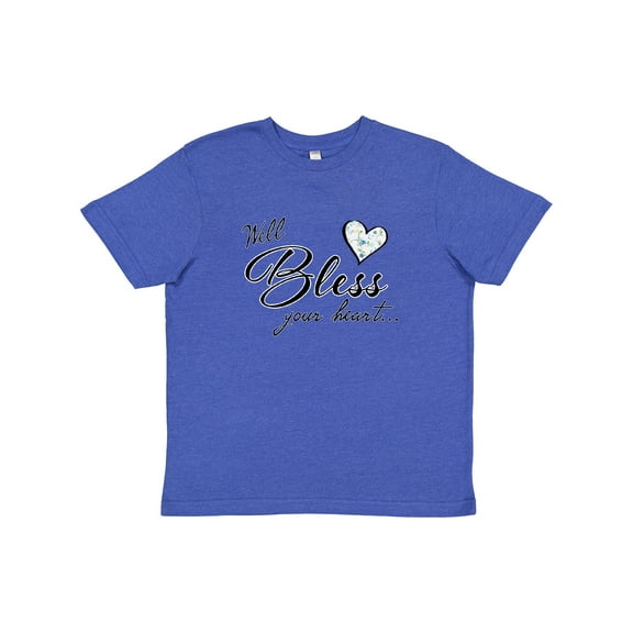 Inktastic Well Bless your Heart with Calico Print Youth T-Shirt