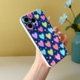 thumbnail image 7 of SKLYDDI Multicolor Cheerful Heart & Star for iPhone XS Max Case - Illustrative Pastel Design, TPU Flexible Cover, Aesthetic Cute, 7 of 7