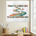 thumbnail image 2 of ViciArt Inspirational Goose Classroom Tapestry – 60"x80" Polyester Wall Hanging, Cute Teacher Decor with Motivational Quote for School & Study Spaces, 2 of 4