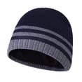 thumbnail image 1 of Bonnet de Protection en Fil de Mode à Rayures pour Hommes Bonnets Chauds pour le Ski de Plein Air, 1 of 6
