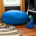 thumbnail image 2 of Jaxx Cocoon 4 Foot Bean Bag Chair and Crash Pad, Blueberry, 2 of 7