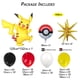 thumbnail image 4 of Kit de arco de globos para fiesta con temática de Pokémon Pikachu, 104 piezas, globos de látex rojos, amarillos y negros para decoración de cumpleaños de niños, baby shower, 4 of 4