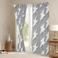 thumbnail image 3 of Erosebridal Hand Drawn Doodle Lightning Black Out Curtains,Gray White Curtains Pack of 2 (42x63 Each) For Boys Kids, 3 of 7